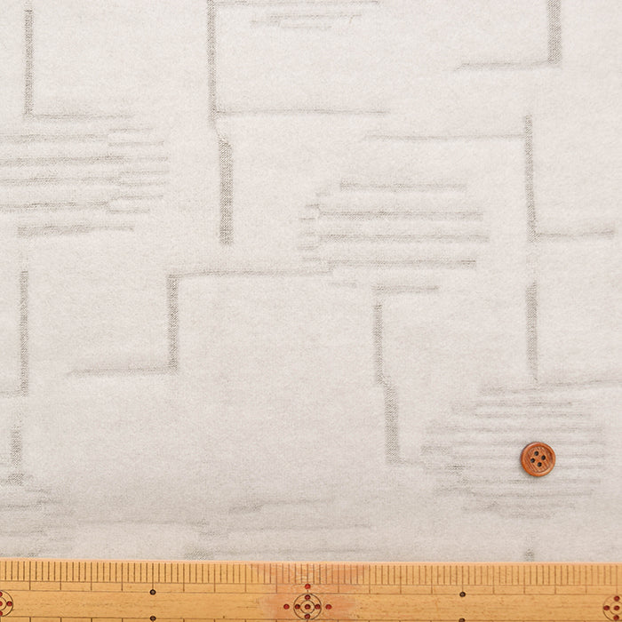 Made in Korea Fleece Pile Jacquard Fabric – Lines - nomura tailor