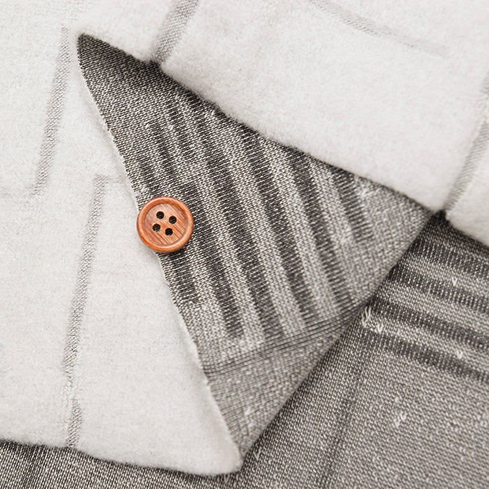 Made in Korea Fleece Pile Jacquard Fabric – Lines - nomura tailor