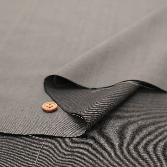 Wool Polyester Twill Fabric - Plain - nomura tailor