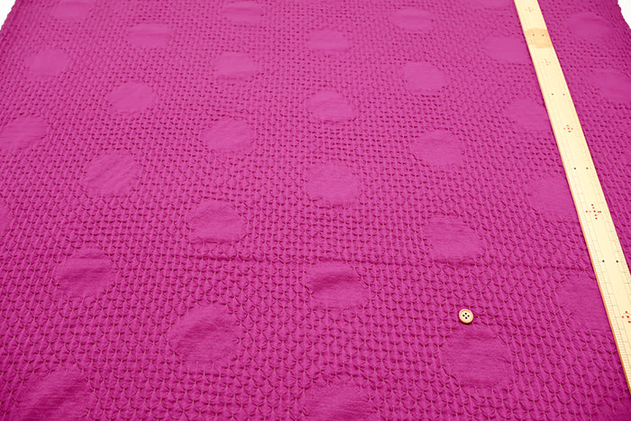 Tencel Knit Jacquard Fabric - Dots - nomura tailor