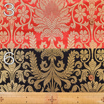 Made in India Lamé Jacquard Fabric - Botanical - nomura tailor