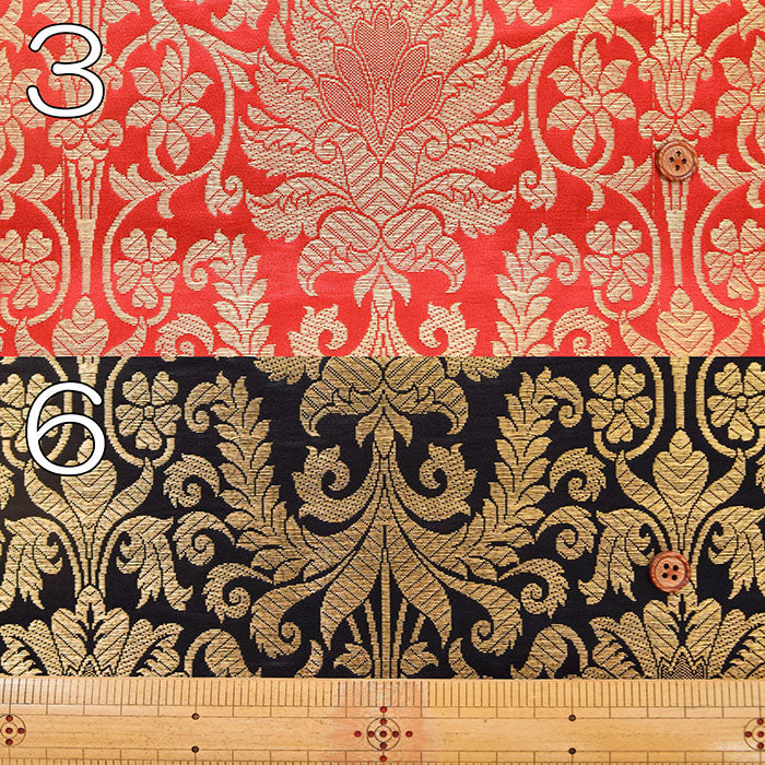 Made in India Lamé Jacquard Fabric - Botanical - nomura tailor
