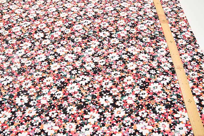 Turkish-made Viscose Knit Print Fabric - Flower - nomura tailor