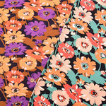 Turkish-made Viscose Knit Print Fabric - Flower - nomura tailor
