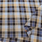 Yarn-dyed linen check fabric - nomura tailor