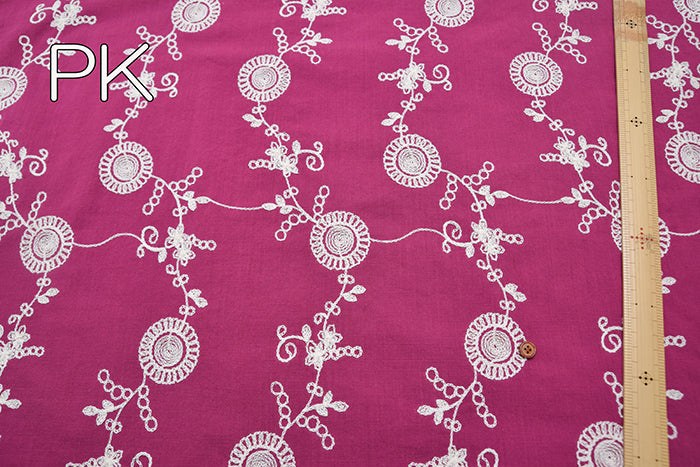 Vietnamese Slub Cotton Embroidered Fabric - nomura tailor