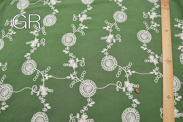 Vietnamese Slub Cotton Embroidered Fabric - nomura tailor