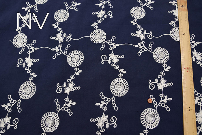 Vietnamese Slub Cotton Embroidered Fabric - nomura tailor