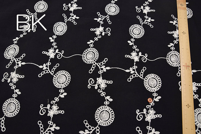 Vietnamese Slub Cotton Embroidered Fabric - nomura tailor