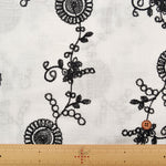 Vietnamese Slub Cotton Embroidered Fabric - nomura tailor