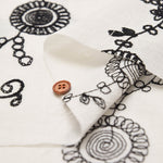 Vietnamese Slub Cotton Embroidered Fabric - nomura tailor