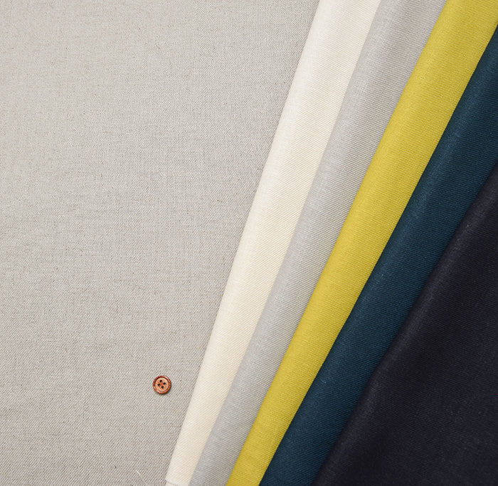 Linen Twill Fabric - Solid Color - nomura tailor