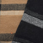 Italy-Made One-Sided Fringed Check Fabric - nomura tailor