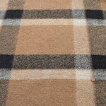Italy-Made One-Sided Fringed Check Fabric - nomura tailor