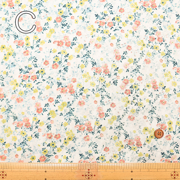 Wider Width Polyester Satin Print Fabric – Flower - nomura tailor