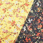 Wider Width Polyester Satin Print Fabric – Flower - nomura tailor