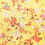Wider Width Polyester Satin Print Fabric – Flower - nomura tailor