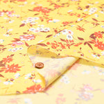 Wider Width Polyester Satin Print Fabric – Flower - nomura tailor