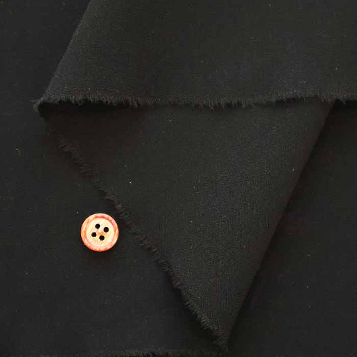 Polyester Black Formal Stretch Fabric - Plain - nomura tailor