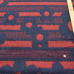 Made in Italy Brushed Pile Jacquard Fabric - Border Flower - nomura tailor