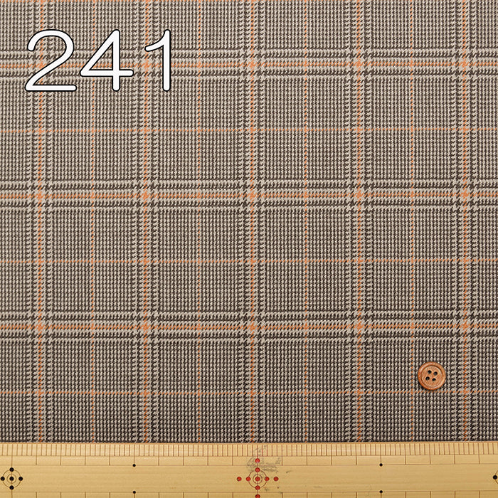 Wool Glen Check Pattern Fabric - nomura tailor