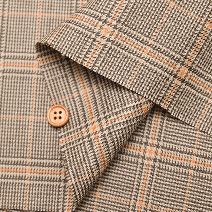 Wool Glen Check Pattern Fabric - nomura tailor