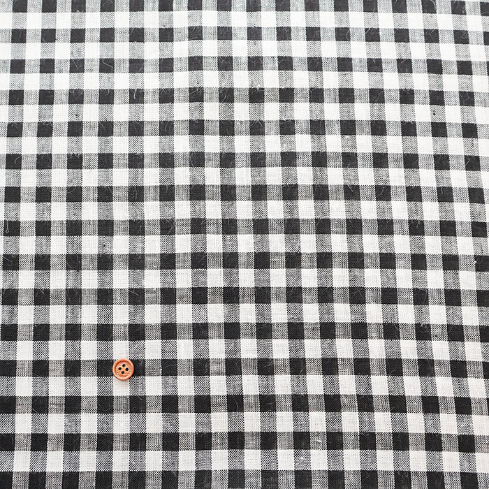 Made in China Yarn-dyed Linen Check Fabric - nomura tailor