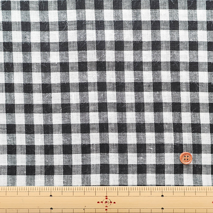 Made in China Yarn-dyed Linen Check Fabric - nomura tailor