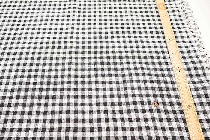 Made in China Yarn-dyed Linen Check Fabric - nomura tailor