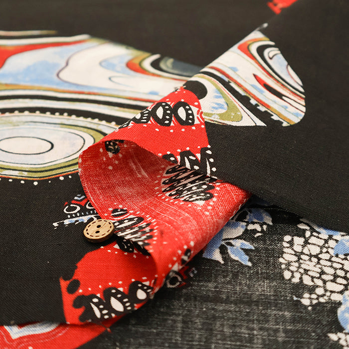 Linen Print Fabric - nomura tailor