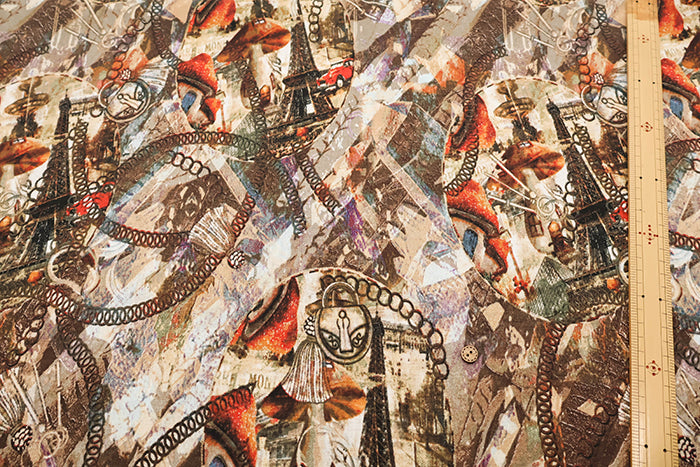 Linen Print Fabric - nomura tailor