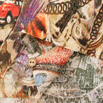 Linen Print Fabric - nomura tailor