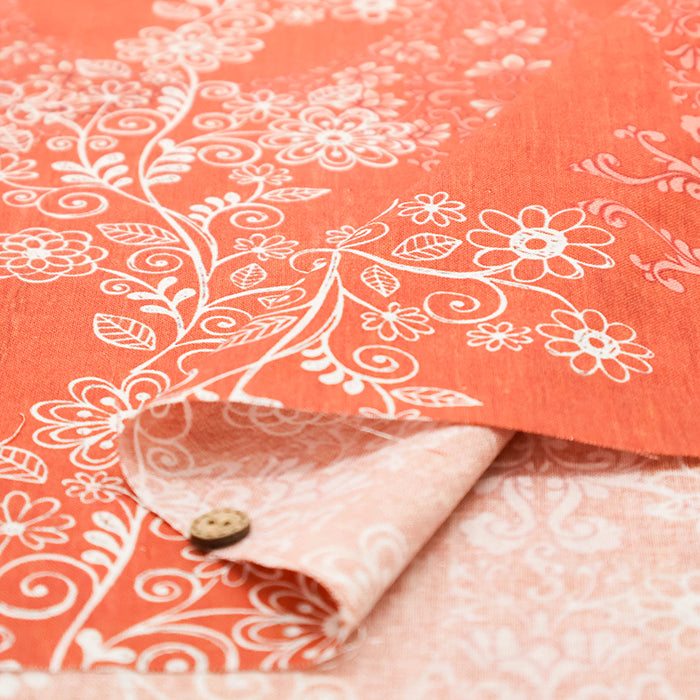Linen Print Fabric - nomura tailor