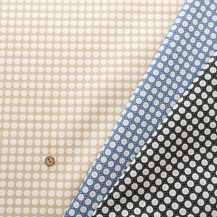 Circle Jacquard Stretch Fabric - nomura tailor
