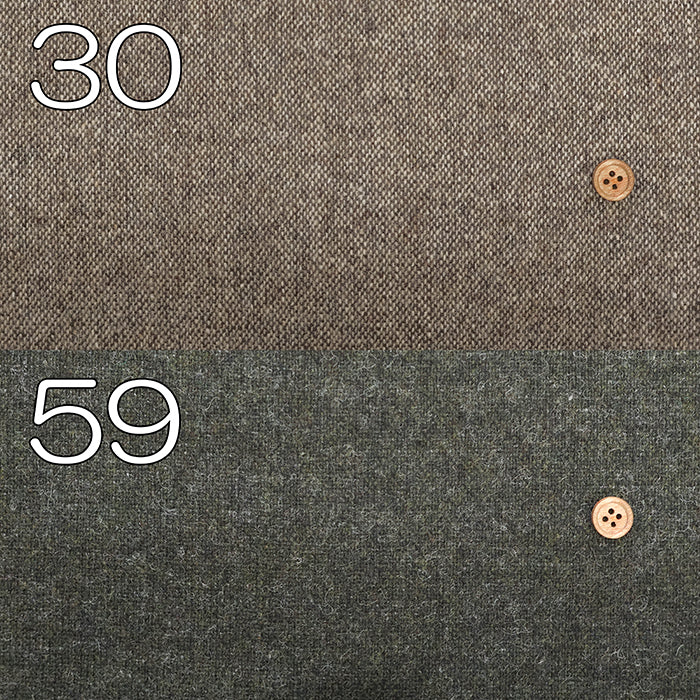 RE:NEWOOL Recycled Wool Tweed Fabric - Plain - nomura tailor