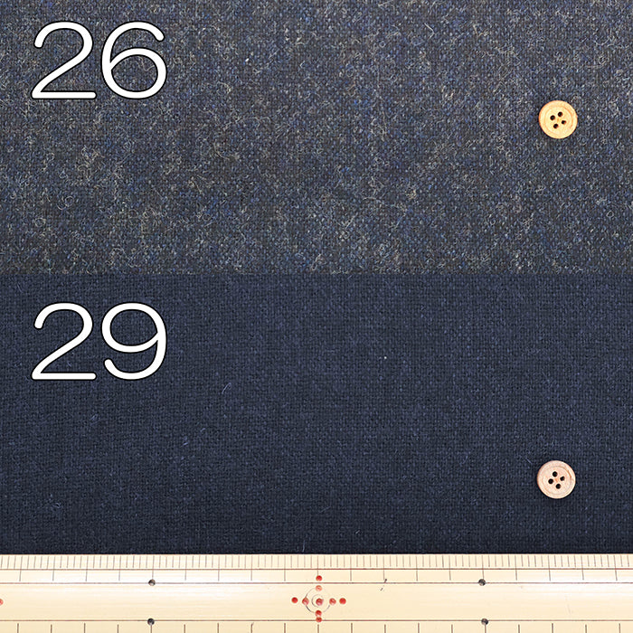 RE:NEWOOL Recycled Wool Tweed Fabric - Plain - nomura tailor