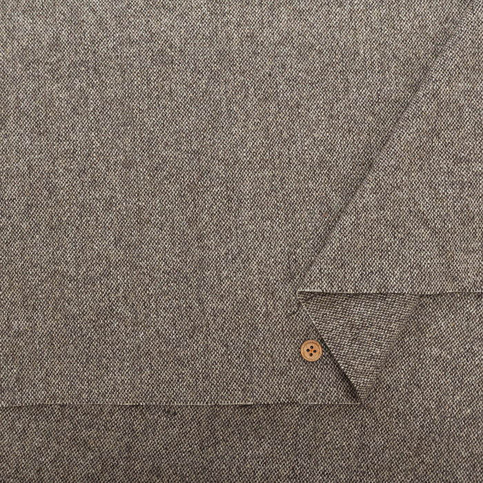 RE:NEWOOL Recycled Wool Tweed Fabric - Plain - nomura tailor