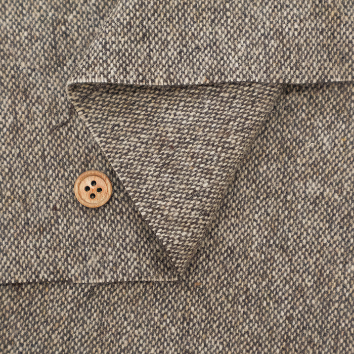 RE:NEWOOL Recycled Wool Tweed Fabric - Plain - nomura tailor