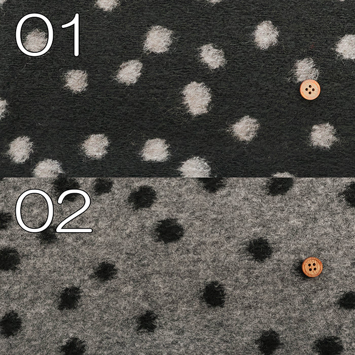 Polyester Sliver Jacquard Fabric - Dot - nomura tailor