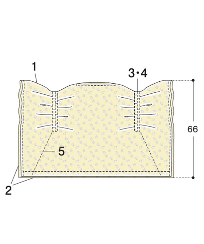 Sewing Pattern - “Straight and Simple Series” Gather Square Blouse - nomura tailor