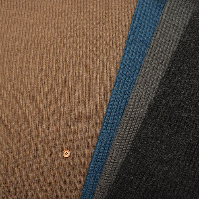 Bulky Rib Knit Fabric - Plain - nomura tailor