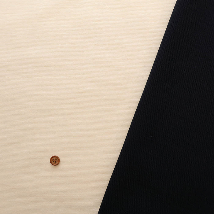Ramie Milano Rib Stretch Fabric - Plain - nomura tailor