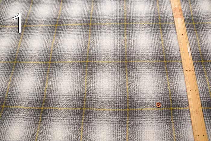 Wool gauze check fabric - nomura tailor