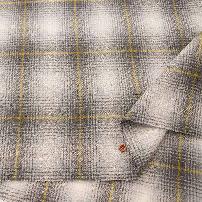 Wool gauze check fabric - nomura tailor