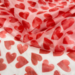 Polyester Organ Jang Print Fabric Heart - nomura tailor