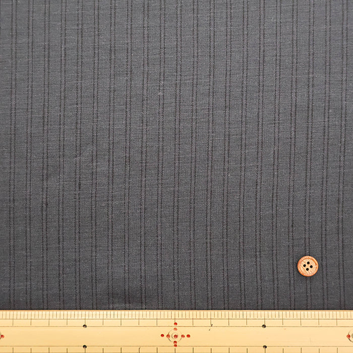 Linen Overdyed Fabric- Stripe - nomura tailor