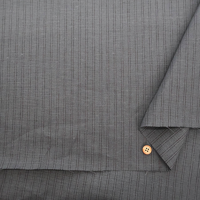 Linen Overdyed Fabric- Stripe - nomura tailor