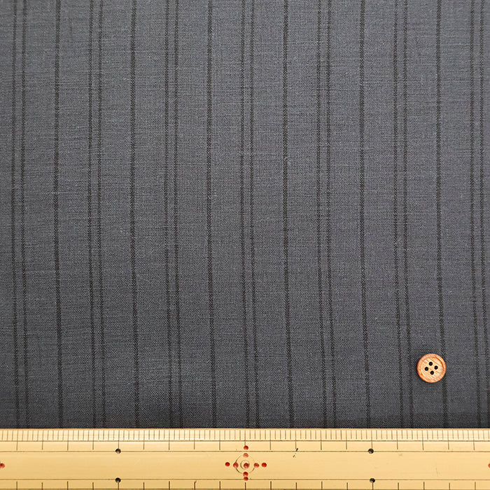 Linen Overdyed Fabric- Stripe - nomura tailor