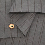 Linen Overdyed Fabric- Stripe - nomura tailor
