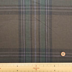 Linen Overdyed Fabric - Check - nomura tailor